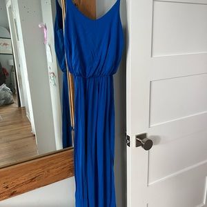 Maxi dress size small blue lush brand